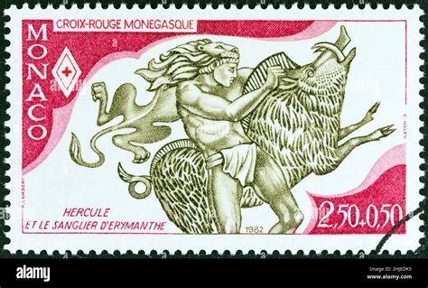 Monaco Circa A Stamp Printed In Monaco From The The Twelve