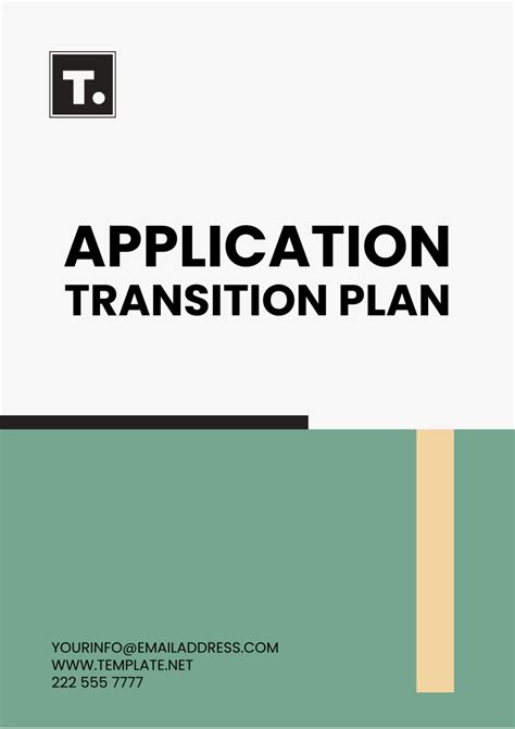 Application Transition Plan Template Edit Online And Download Example