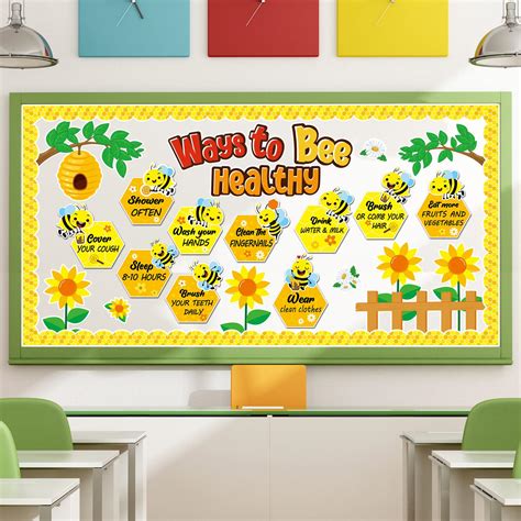 Ways To Bee Healthy Bulletin Board For Classroom