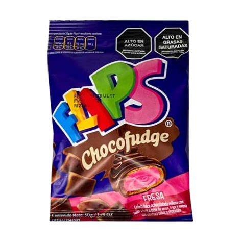 Flips Chocofundge Fresa 50 Gr 14 Mayor Hermanos Daza