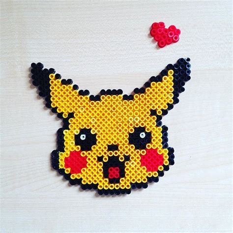 Pikachu Perler Beads Perler Bead Art Diy Perler Beads Hama Beads Design