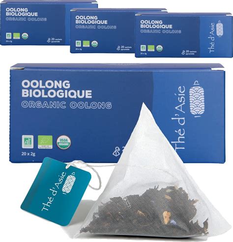 Khla Th Bleu Oolong Bio Pack De Sachets Infusettes Pyramides