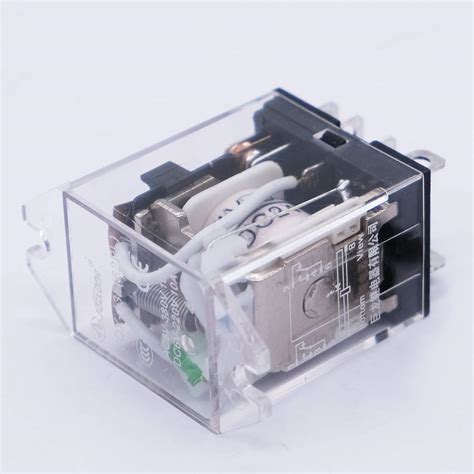 Mxuteuk 2pcs DC 24V Coil Relay 8 Pin 10A DPDT LED Indicator