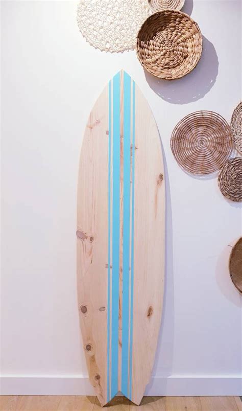 Planche De Surf En Bois Surf Board D Coration Marine Etsy