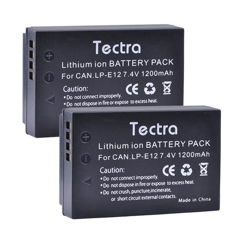 Tectra Pcs Mah Lp E Lpe Lp E Battery For Canon Eos M Eos M