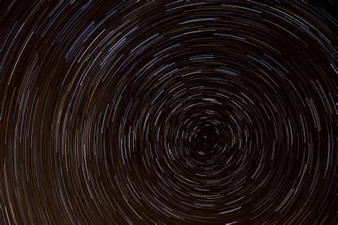 Star Trails Near The North Pole Star Stock Photo - Download Image Now - iStock