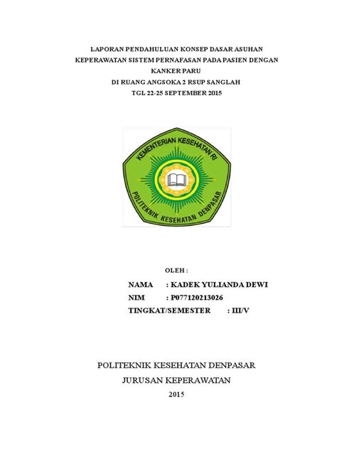 Pengertian Dan Etiologi Kanker Paru Pdf