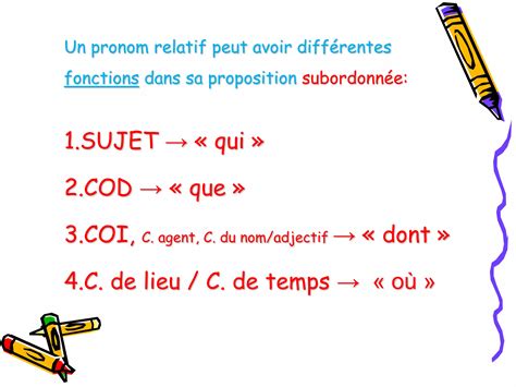 Les Pronoms Relatifs Invariables 2023 Pptx Téléchargement Gratuit