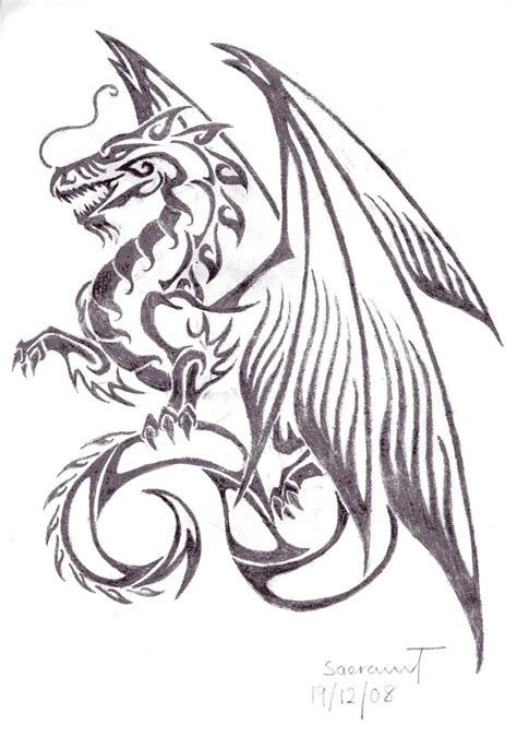 Chinese Dragon Tattoo Sketch At Explore Collection