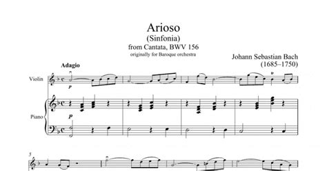 Arioso (Violin and Piano) - Print Sheet Music Now