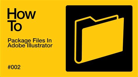 How To Package Files In Adobe Illustrator Youtube