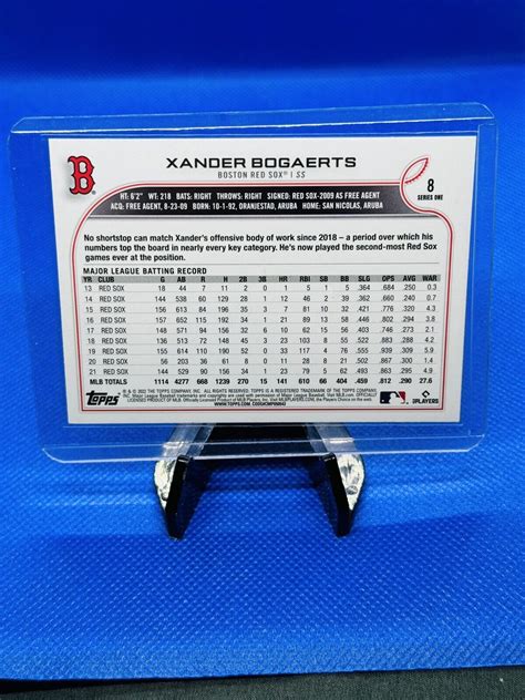 2022 Topps Series 1 Royal Blue 8 Xander Bogaerts For Sale Online EBay