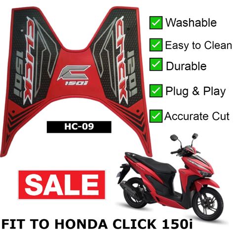 CARPET RUBBER MATTING FOR HONDA CLICK 125i 150i WASHABLE DURABLE