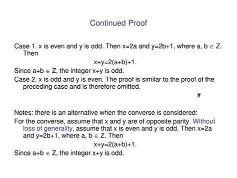 Ppt Chapter Direct Proof And Proof By Contrapositive Powerpoint