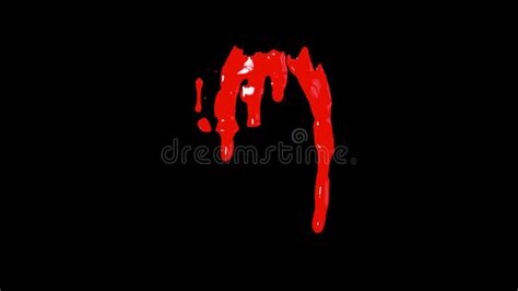 Blood Drip Black Background