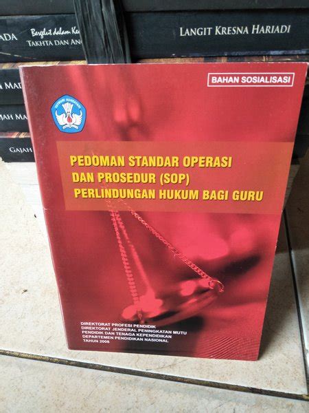 Jual ORIGINAL BEKAS MULUS PEDOMAN STANDAR OPERASI DAN PROSEDUR SOP