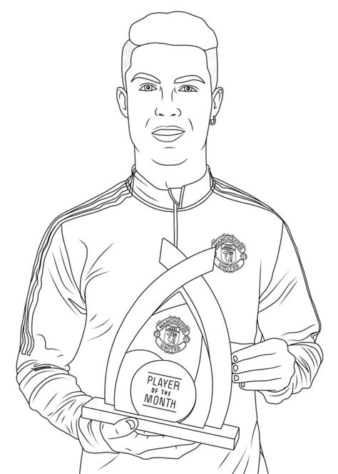 Desenhos De Cristiano Ronaldo CR7 Para Colorir E Imprimir