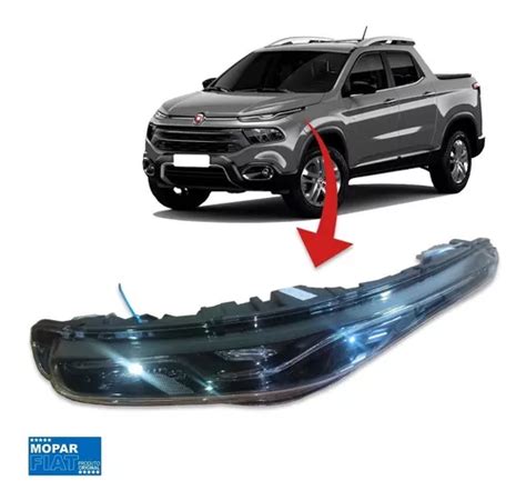 Farol Dianteiro Led Original Esquerdo Fiat Toro 2020 2021