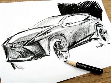 Car design Pencil sketches on Behance