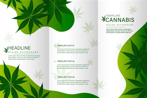 Cannabis Brochure Template 1176846 Vector Art at Vecteezy