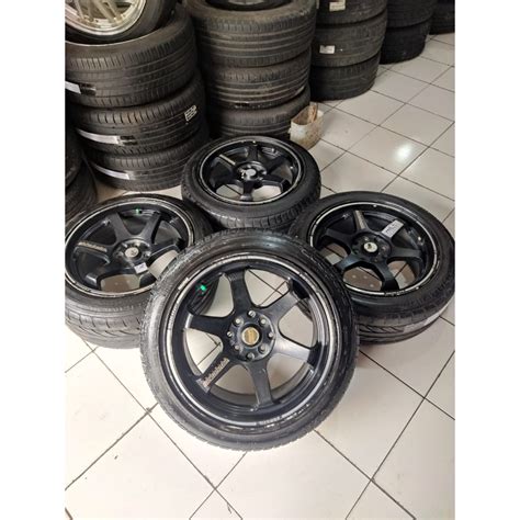 Jual Velg Mobil Bekas TE37 Ring 16 Pcd 4x100 114 3 Plus Ban 185 55 R16