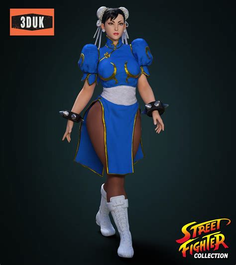 Chun Li 3d Model Blender