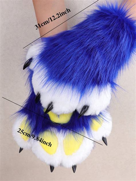 Therian Paws Cozy Furry Paws Faux Fur Costume Paws Therian Stuff