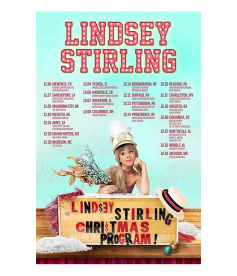 Lindsey Stirling Christmas Program Tour Poster