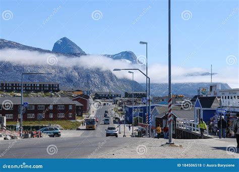 Nuuk Capital Of Greenland With Beautiful Small Colorful Houses In