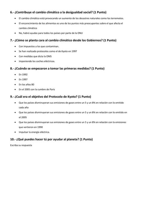 Comprensión Lectora Cambio Climático Worksheet Live Worksheets