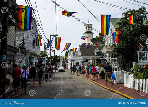 Commercial Street Provincetown Ma Editorial Photography Image Of