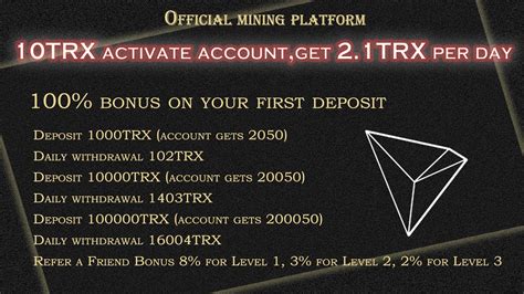 The Latest Official Trx Mining Platform In 2022 Tron Part Time Online