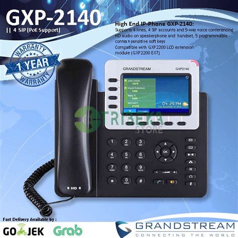 Jual Grandstream GXP 2140 Enterprise HD IP Phone PoE Di Lapak Tribeka