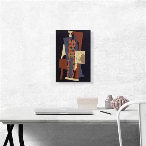 Artcanvas Harlequin 1915 Framed On Canvas By Pablo Picasso Painting Wayfair