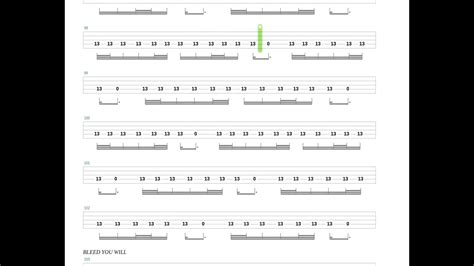 Bleed Meshuggah Bass Only Bass Tab YouTube