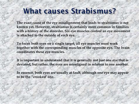 Ppt Strabismus Causes Symptoms Daignosis Prevention And Treatment Powerpoint Presentation