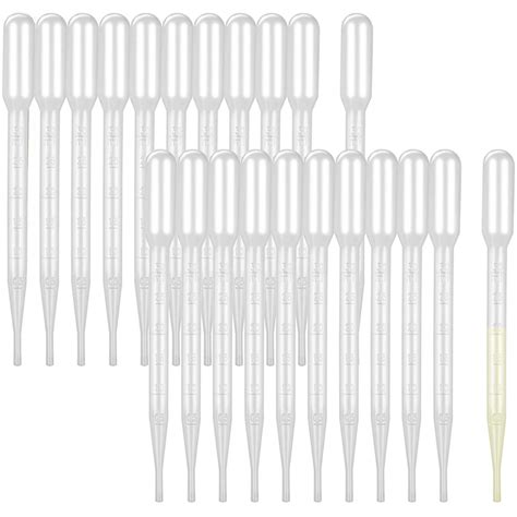 50pcs Plastic Transfer Pipettes 3ml For Laboratory Daily Use Amazon