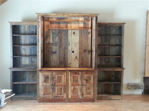 Reclaimed Wood Entertainment Center