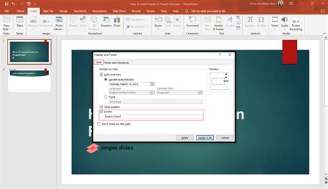 Learn How To Insert Footer In Powerpoint