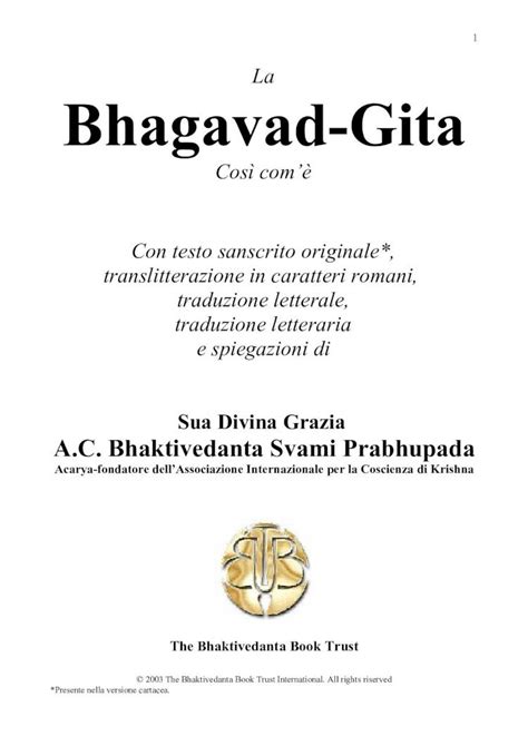 PDF Bhagavad Gita Swami Prabhupada Italiano DOKUMEN TIPS