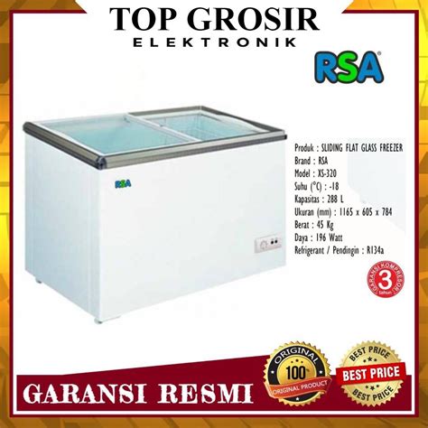 Jual Chest Freezer Kaca Slide Rsa Xs Sliding Freezer Kaca Rsa Xs