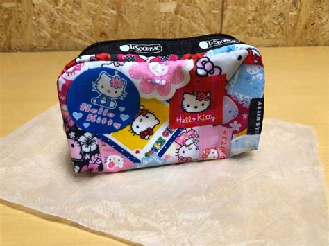 【新品】未使用 Hello Kitty Lesportsac ハローキティ レスポートサック レスポ コラボ ポーチ Lesportsac 化粧ポーチ コスメポーチ サンリオの落札情報詳細