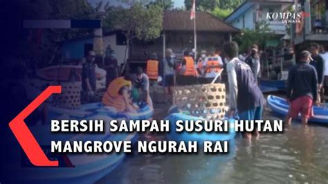 Aksi Bersih Sampah Mangrove Jelang Ktt G