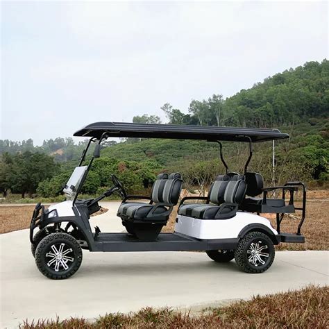 Raysince Battery Operated Golf Cart Four Wheels Electric Golf Scooter