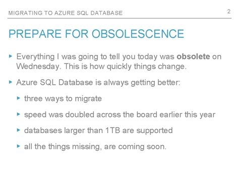 Migrating To Azure Sql Database Tips Tricks And