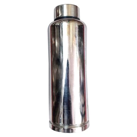 Standard Silver L Stainless Steel Water Bottle Screw Cap At Rs