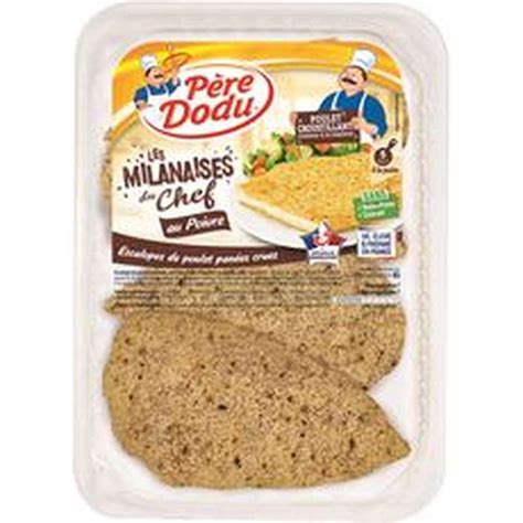 Escalopes de poulet milanaises au poivre Père Dodu x 4 460 g La