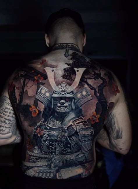 Samari Back Tattoo by Jose Baena: TattooNOW