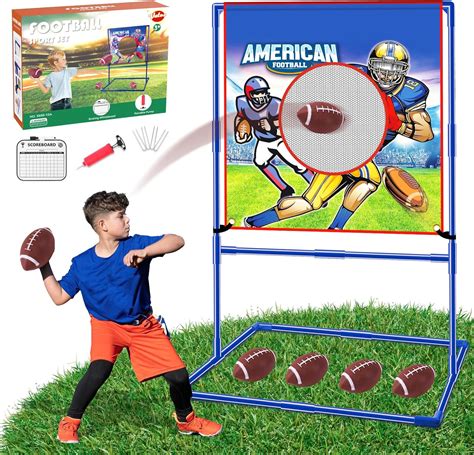 amazoncom vatos football toss target games   inflatable