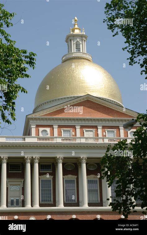 massachusetts state house stock photo alamy